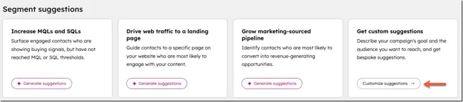 Breeze AI Segment Suggestions